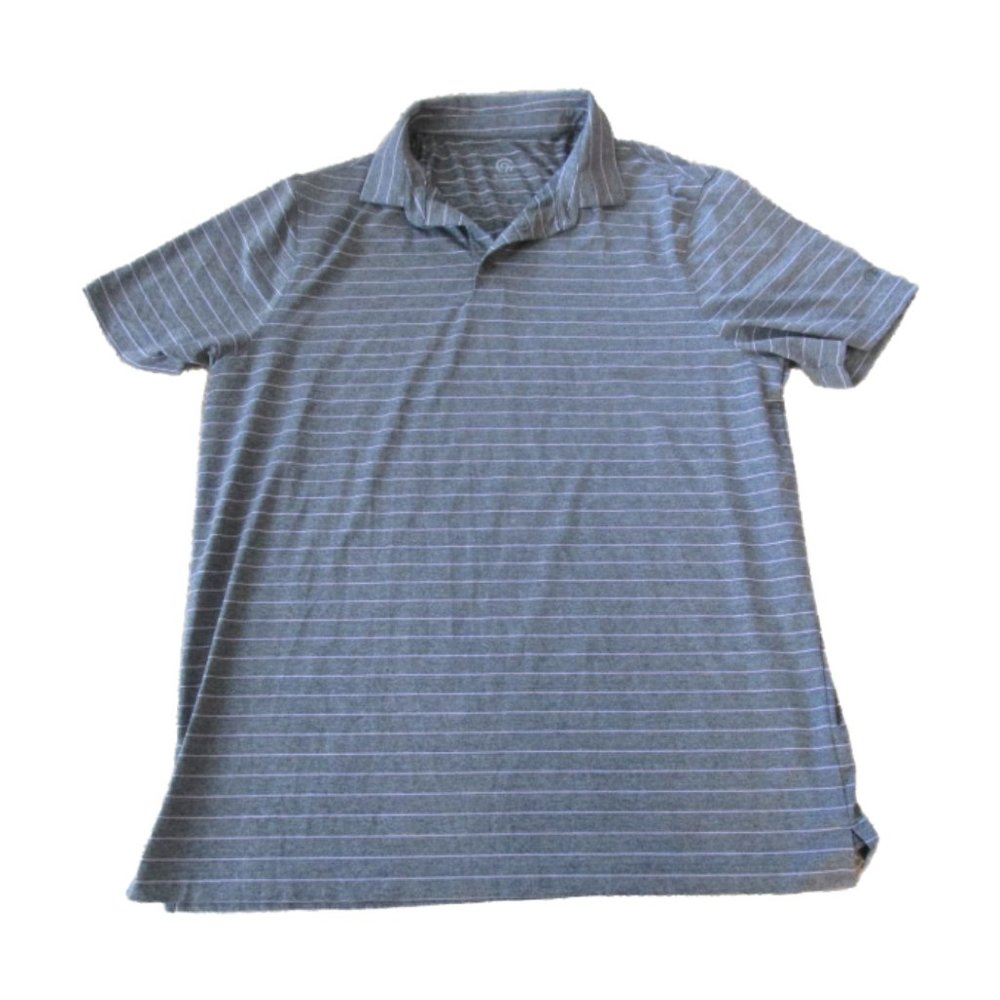 Champion Golf Pullover Polo Shirt‎ Mens XL Purple Striped Short Sleeve Collared